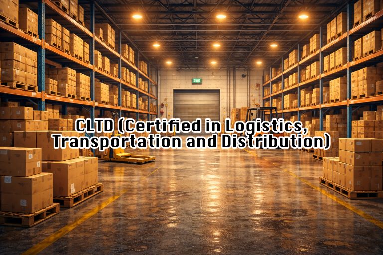 CLTD (Certified in Logistics, Transportation and Distribution)